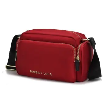 Bimba Y Lola Striped Shoulder Bag In Red | ModeSens