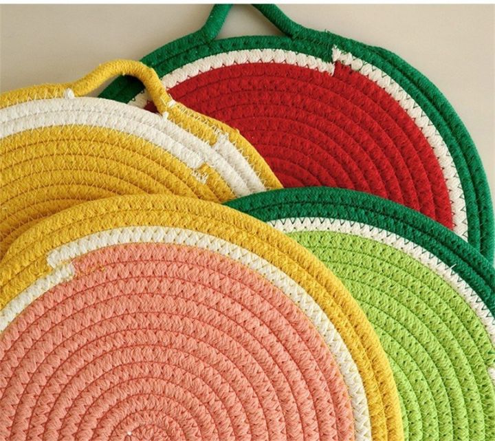 1pc-18cm-household-kitchen-dining-table-fruit-series-round-cotton-rope-woven-placemat-pan-mat-heat-insulation-pad-coaster-pot