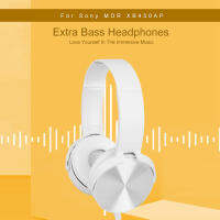 หูฟังเบสพิเศษ XB450AP สำหรับ Sony MDR พร้อมแถบคาดศีรษะที่ปรับได้น้ำหนักเบาชุดหูฟังสเตอริโอชุดหูฟังแบบครอบหู