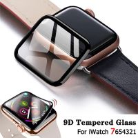 ▽❇卍 Soft Tempered Glass For Apple Watch 7 41 45MM SE 6 5 4 40MM 44MM Full Coverage Screen Protector For iWatch Series 3 2 1 38 42MM