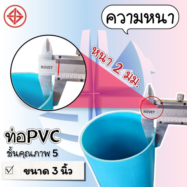 ท่อpvc-สีฟ้า-ขนาด-3-นิ้ว-4-นิ้ว-และ-5-นิ้ว-ชั้น-5-ตรานกอินทรีย์-ตัดแบ่งขาย-1-เมตร-และ-1-5-เมตร-ปลายบาน-มอก-17-2561