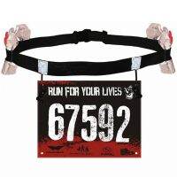 [Sell Well] OutdoorWaist Belt TriathlonRace Number Belt With Gel HolderBelt Motor Gym FitnessAccessories