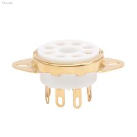 8pin Ceramic Vacuum Tube Socket Octal Valve Base For EL34 6550 KT88 274B 5AR 6L6 6V6 Tin Gold Plated Brass Pins