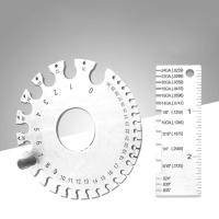 KERNE สายเคเบิลแผ่นสแตนเลสป้องกันสนิม0.3125 "-0.007" สเกลลวดไม้บรรทัดแผ่นวัดเครื่องมือวัดการวัดความหนา