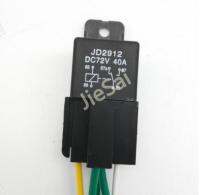 JD2912 DC 72v 40A 5Pin auto relay and automotive socket wire for Electric vehicle