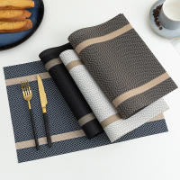 ชุด468 PVC Placemats สำหรับโต๊ะรับประทานอาหารกันน้ำ Oilproof Non-Slip Placemat ถ้วย Coaster ไวน์ Pad Placemat ตาราง