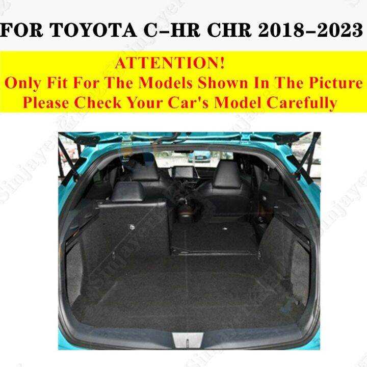 alas-bagasi-mobil-สำหรับ-toyota-c-hr-chr-2018-19-2023แผ่นรอง-error-กันน้ำด้านข้างเรียบแผ่นรองท้ายอัตโนมัติรองเท้า