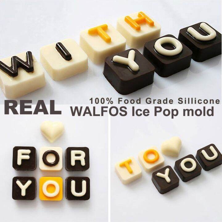 hot-sale-rtert54634-walfos-แม่พิมพ์น้ำแข็งก้อนแบบหล่อลูกอมซิลิโคนไวท์บอร์ดภาษาอังกฤษ4ตัวแม่พิมพ์แม่พิมพ์ซิลิโคนเครื่องมืออบเค้กฟองดองท์-diy