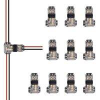 PAUTIX 10ชิ้นตัวเชื่อมต่อแบบมีสาย2ขา2ทางต่ำขนาดกะทัดรัดอเนกประสงค์18-22AWG สายไฟฟ้าตัวเชื่อมต่อตัวแยกก๊อก