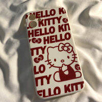 [Hot K] เคสมือถือ Hello Kitty เคสสำหรับ Apple IPhone 11 12 13 14 Pro Max 12 13 Mini XR XS Max 7 8 Plus 6S 6 Plus TPU อ่อนลายการ์ตูนกรอบ