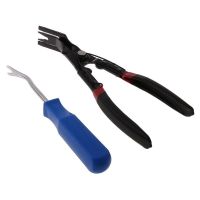 High Quality Car Door Card Panel Trim Upholstery Remover+Clip Removal Pliers Pry Tool Set for the quick removal of staples clip