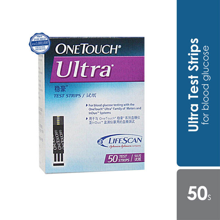 Alpro Pharmacy One Touch Ultra Test Strip 50s Blood Glucose Test Lazada