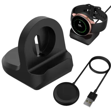 Zitel USB Charger Compatible for Samsung Galaxy Watch 42mm / 46mm SM-R800,  SM-R810, SM-R815 Replacement Charging Cradle Dock - Black  (SM-R800-R810-R815 Black) : Amazon.in: Electronics