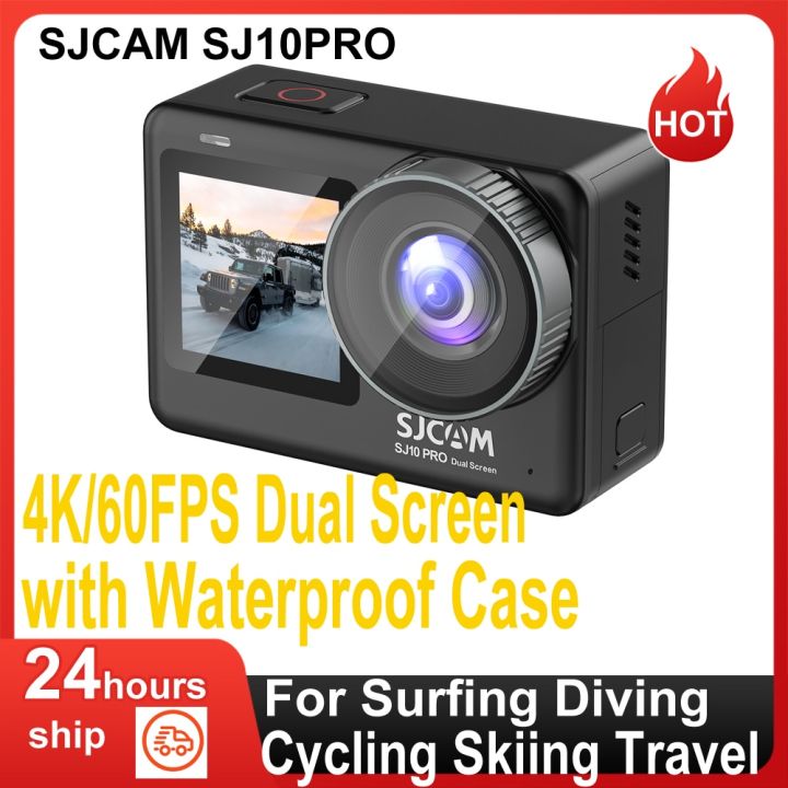 SJCAM SJ0 Pro Sports & Action Camera, 2.33''+1.3'' Dual Screen