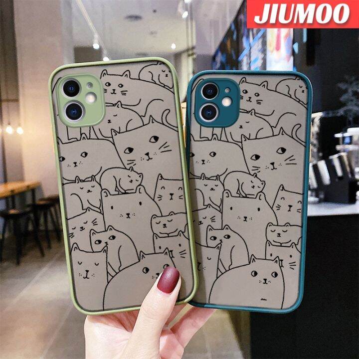 เคส-jiumoo-สำหรับ-xiaomi-redmi-โน๊ต7-note-7-pro-note-7s-เคส-note7ลายแมวรูปการ์ตูนสุดเจ๋งดีไซน์ใหม่แฟชั่นแบบบางกันกระแทกเคสแข็งขอบเคสป้องกันเลนส์กล้องคลุมทั้งหมดปลอกซิลิโคนนิ่ม