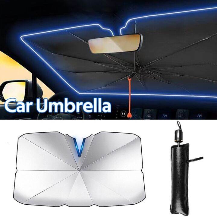 Car Sun Shade windshield, heat insulation, foldable car umbrella, UV