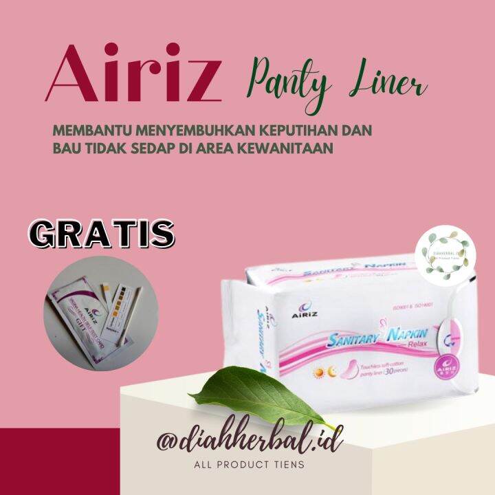 Airiz Panty Liner Membantu Menghilangkan Keputihan Isi 30 Pcs Lazada Indonesia