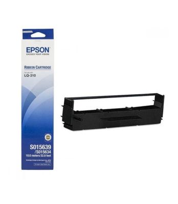 EPSON Ribbon S015639 ใช้กับรุ่น EPSON LQ-310 ผ้าหมึกเครื่องดอทแท้ ความยาว 10 เมตร By Shop ak