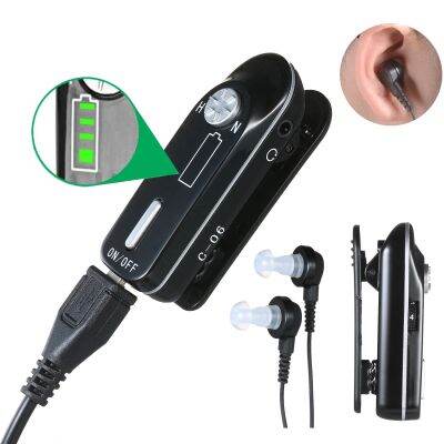 ZZOOI Hot Sell External Both Sides Hearing Aids Sound Amplifier Lithium Battery USB Charging Ear Deaf