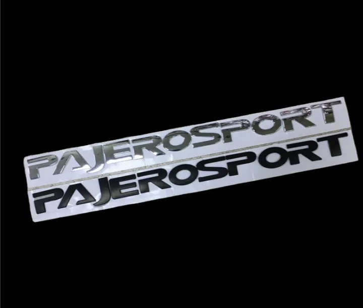 AD.โลโก้ Pajerosport ตัวอักษร ติดฝากระโปรงหน้า Mitsubishi