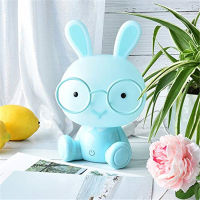 Rabbit LED Night Light Touch Cartoon Bunny Table Lamp Baby Kids Room Bedside NightLight Christmas Gifts Decor Home Bedroom Party