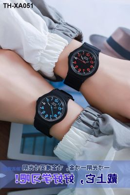 Childrens watch male primary and secondary school students junior high pointer type luminous waterproof anti-fall boy electronic