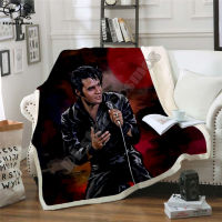 Elvis Patched Design Blanket Plush 3d Printed for Adults Sofa Sherpa Fleece Bedspread Wrap Throw Blanket Microfiber -3