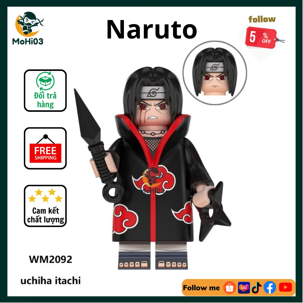 Đồ chơi lắp ráp mô hình minifigures non lego anime Naruto WM6106 mô hình  các nhân vật trong Naruto- MoHi03 
