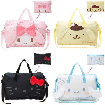 Kawaii Sanrio Hellokittys Kuromi Mymelody Cinnamorroll Tote Bag Anime Large  Capacity Portable Mesh Fitness Bag Travel Storage - AliExpress