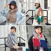 {Warm scarf}ผ้าพันคอแคชเมียร์ Faux สำหรับผู้หญิงในฤดูใบไม้ร่วงและฤดูหนาวหนาความร้อนในปัจจุบันหนังนิ่มผ้าพันคอเวอร์ชั่นเกาหลีของผ้าคลุมไหล่ขนสัตว์ P01