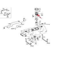ชุดประกอบปั๊มน้ำมันเชื้อเพลิงถังรถยนต์ A4474706500 1ชิ้นสำหรับ W447 Mercedes Benz Vito V 260 V-Class 2016-2018