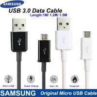 [3C electronic digital] Samsung ต้นฉบับ2A ที่ชาร์จความเร็วสูงไมโคร USB เคเบิล1/1.2/1.5M 2A สายข้อมูลสำหรับ Galaxy S6 S7 Edge Note 4 5 J4 J6 J5 A3 A7 A5 (2017)