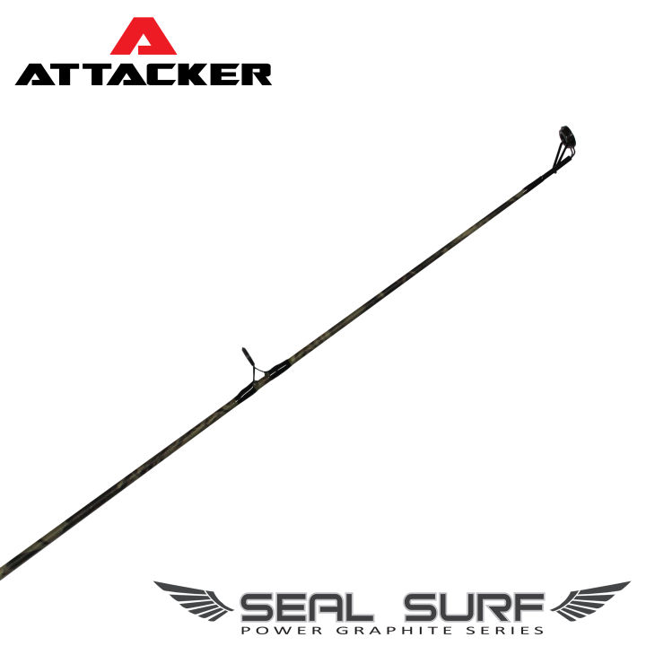 เบ็ดตกปลาชายฝั่ง-attacker-seal-surf-3-6m-spin-section-2-action-150-120g