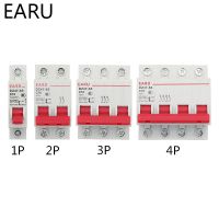 DZ47 1-4 Pole 3A/6A/10A/16A/20A/32A/40A/50A/63A 400V C Type Mini Circuit Breaker MCB 35mm Din Rail Mount Breaking Capacity 6KA