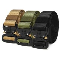 Fashion Quick Release Metal Buckle Tactical Belt Breathable Elastic Military Belts for Men Stretch Pants Waistband Hunting