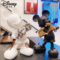 การ์ตูน Mickey Mouse 30เซนติเมตร Action FIGURE Anime รูปแบบตุ๊กตาเรซิ่นตกแต่ง Mickey Love ของเล่นเครื่องประดับบ้านสำหรับหญิงสาวของขวัญ