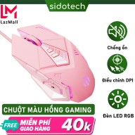 Chuột Máy Tính Màu Hồng Gaming SIDOTECH W5P Dòng Chuột Chơi Game Silent thumbnail