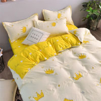 Noridc Leaf Bedding Sets 220x240 Duvet Cover Soft Bed Sheet Linen Single Double Queen King Size Bed Cover Sets with Pillowcases