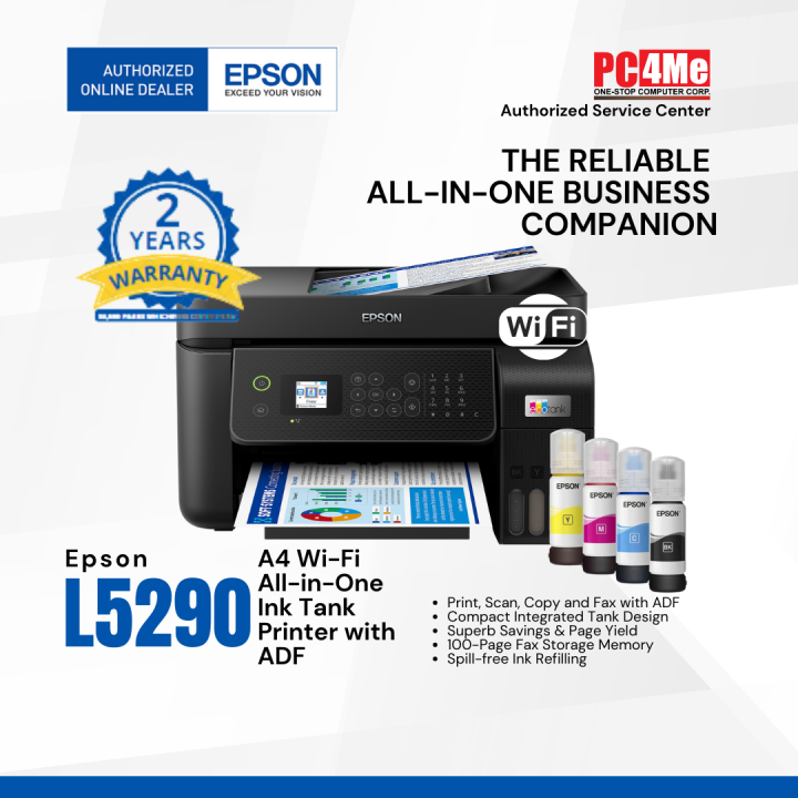 Epson Ecotank Wireless Inkjet Printer & Unlimited Ink