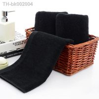 ❧◆ Black Towel Cotton Soft Face Towel Hotel Bathroom Beauty Parlor Home Strong Water Absorption Washcloth Kitchen Towels