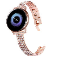 20mm 22mm Diamond Strap for Samsung Galaxy Watch 3 41mm 45mm Band Bracelet S3 S2 42mm 46mm Active 2 Gear Sport Womens Wristband