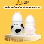 Bình sữa cho bé silicon Kichilachi bò sữa núm ti mềm dung tích 180ml 260ml