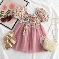 New Summer Lace Baby Girls Dress Sweet Bow Newborn Kids Dresses Childrens Clothing Mesh Princess Wedding Party Children Dress  by Hs2023