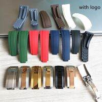 20mm Silicone Adjustable Watchband For Rolex Strap Daytona Submariner Deepsea GMT SEAMARSTER OYSTERFLEX Rubber easy adjust