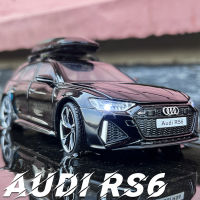 132 Audi RS6 Avant Alloy Station Wagon รถรุ่น Diecasts โลหะของเล่นกีฬารถจำลองเสียงและแสงเด็กของขวัญ