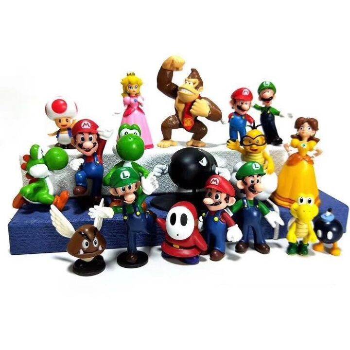 Super Mario Set Of 618 Mario,Luigi,Yoshi,Tode,Princess,Peach,Bowser ...