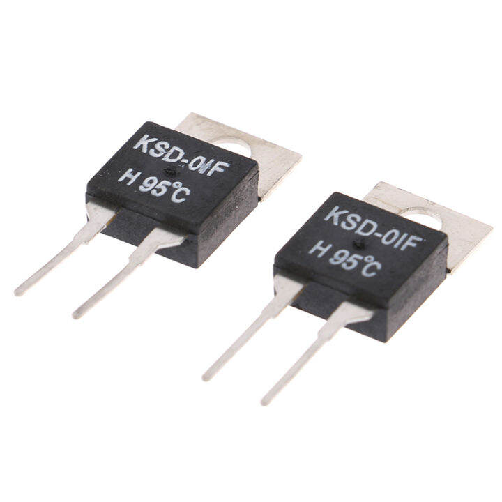 2Pcs Normally Open Thermal Switch Temperature Sensor Thermostat KSD01F