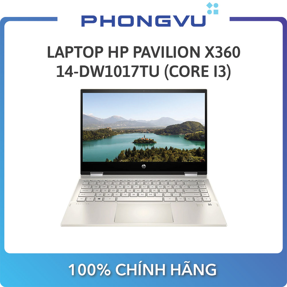 Laptop HP Pavilion X360 14-dw1017TU( 14 inch FHD/i3-1115G4/4GB/512GB SSD/Win10 Home SL)(Vàng)