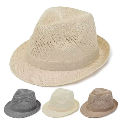Sun Hat For Outdoor Activities Mens Solid Color Hat Sun Protection Hat Breathable Straw Hat Unisex Outdoor Hat