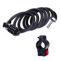 Bicycle Lock Five-Digit Code Locks Mountain Bike Road Bike Wire Steel Cable Lock Anti-Theft Ring Bicycle Accessories